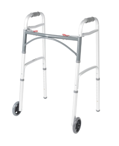 Picture of DRIVE Rolling Walker, Deluxe Adult Two Button With 5" Wheels, CASE OF 4