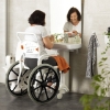 Picture of Self-Propelled Clean Chair w/ 24" Rear Wheels, White