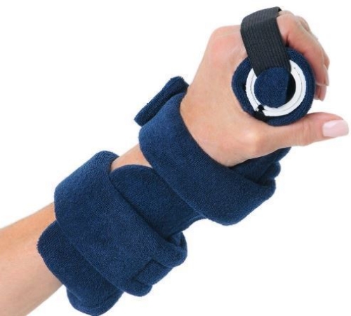 Picture of Comfy  Finger Extender Hand Orthosis With Graduated Rolls, Adult