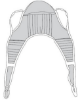 Picture of U-Sling With Head Support Padded