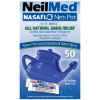 Picture of NasaFlo Neti Pot - Clear Design (Neti pot with 50 Saline Packets)