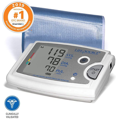 Picture of One-Step Plus Memory Blood Pressure Unit With AccuFit One Size Cuff (8.6" - 16.5") (INCLUDES AC ADAPTER)