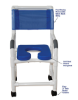 Picture of Shower Chair with Blue Soft Seat Deluxe Elongated