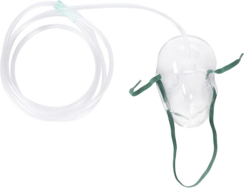 Picture of Adult Medium Concentration O2 Mask w 7Ft Tubing, Each