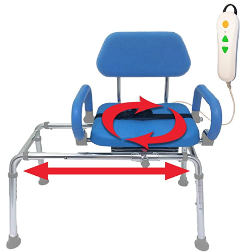 Picture of Premium Carousel Sliding Transfer Bench with Swivel Seat