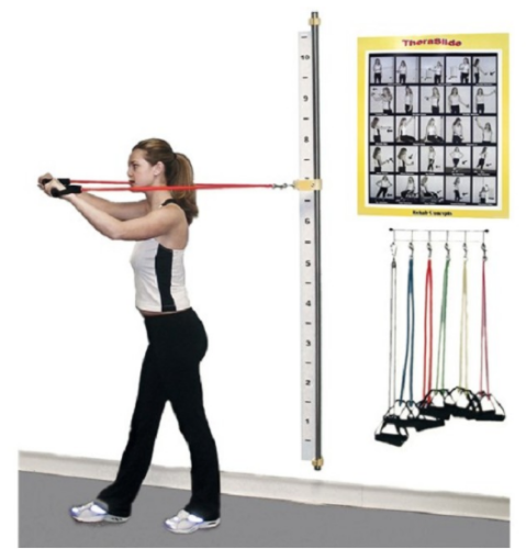 Picture of Wall-Mounted TheraSlide Resistance Band Workout System