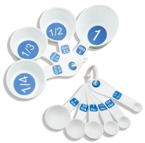 Picture of EZ Large Print Measuring Cup and Spoon 11-pc Set