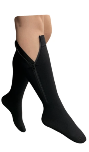 Picture of Premium Closed Toe 20-30 mmHg Firm Compression With YKK Zipper Leg Circulation Swelling Socks