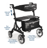 Picture of NightHawk XR HD Rollator RLEU10BK-SXR