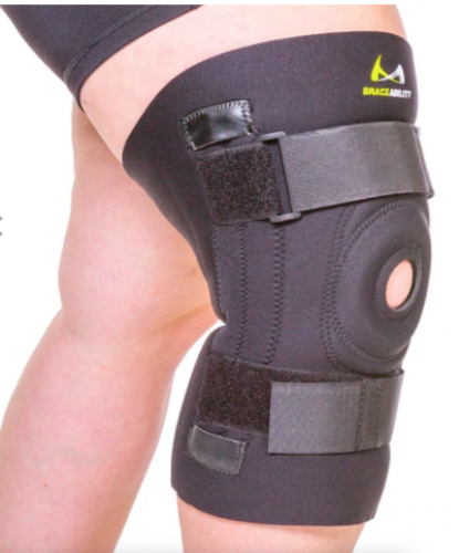 Picture of Extended Sizes Knee Brace for Large Legs | Plus Size Patella Support Sleeve with Adjustable Thigh & Calf Straps