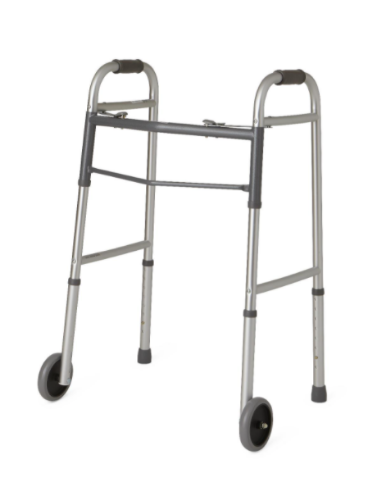 Picture of Two-Button Folding Rolling Walkers with 5" Wheels