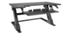 Picture of Standing Desk Riser With Keyboard Tray, 35.4''W x 5.1"-19.3''H x 23.2''D, Black