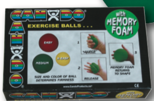 Picture of CanDo Memory Foam Ball Exerciser, Set of 3