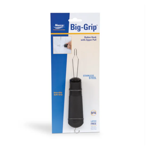 Picture of Big-Grip Button Hook with Zipper Pull