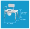 Picture of Carex Padded Transfer Bench with Commode