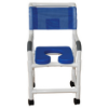 Picture of Shower Chair with Blue Soft Seat Deluxe Elongated