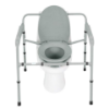 Picture of Wide 3 N 1 Heavy Duty Commode with Elongated Seat and Removable Back