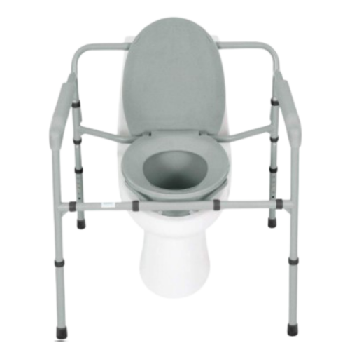 Picture of Wide 3 N 1 Heavy Duty Commode with Elongated Seat and Removable Back