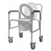 Picture of 3-in-1 Aluminum Commode with Wheels and Backrest