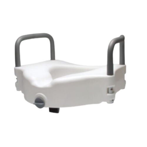 Picture of Lumex Locking Raised Toilet Seat with Removable Arms