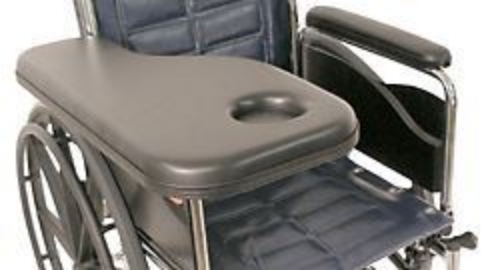 Picture of Flip-Away Padded Trimline Half Tray with Molded Cup Holder- Right